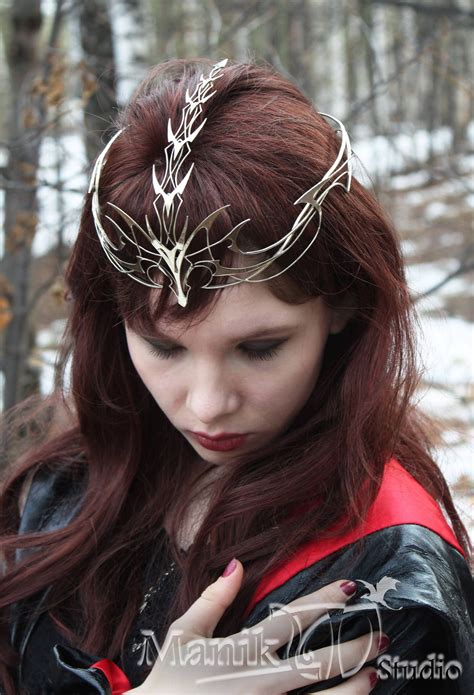 Tiara Elf Dragon Jewelry Diadem Sterling Silver jewelry art | Etsy