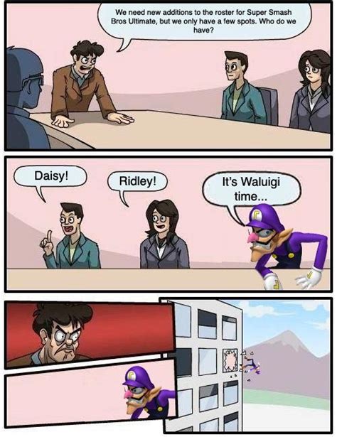 Waluigi not in Super Smash Bros. Ultimate memes 3 out of 14 image gallery