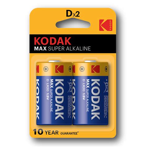 Kodak D Batteries 2pk