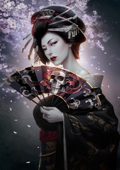 2D Art: Geisha - 2D Digital, Digital paintings, FantasyCoolvibe – Digital Art