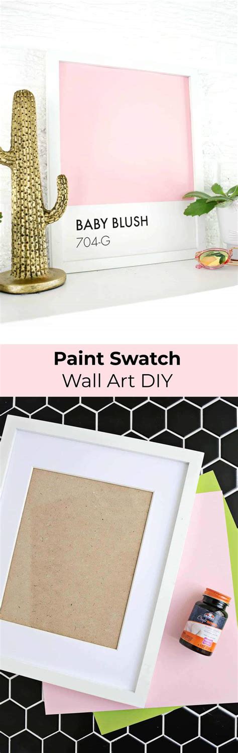 Paint Swatch Art DIY - A Beautiful Mess