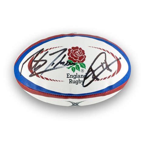 Jonny Wilkinson And Martin Johnson Signed England Rugby Ball