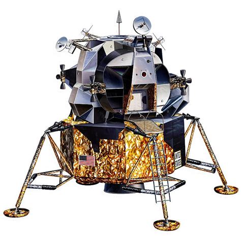 Buy Modelkits - NASA MODEL KIT 1/100 APOLLO 11 LUNAR MODULE EAGLE 7 CM ...