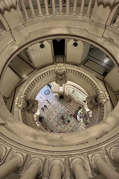 Reverse view of Buenos Aires in the mirror of the lighthouse of Palacio ...