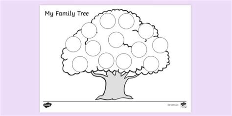 FREE! - Family Tree Colouring Page - Parents - Educational Resources