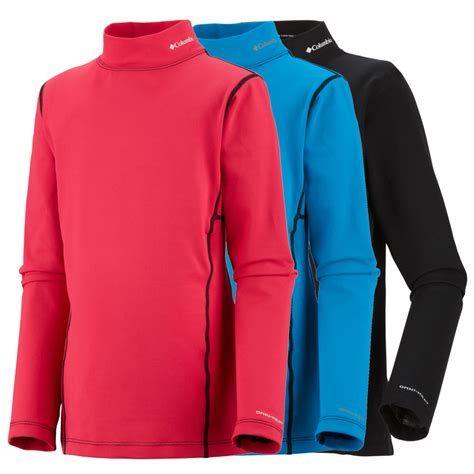 Columbia Youth Baselayer Midweight Mock Neck LS | Base Layer | CozyMole - Childrens Outdoor Clothing