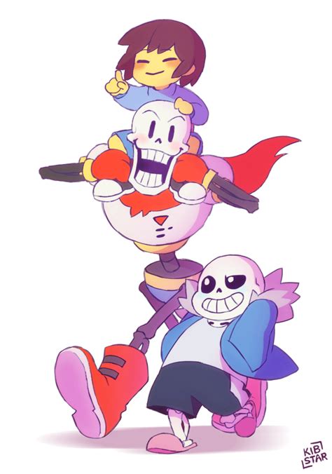 (gif) "HUMAN, WE’RE OFF TO RECALIBRATE THE PUZZLES!" ||| Frisk, Papyrus, and Sans ||| Undertale ...