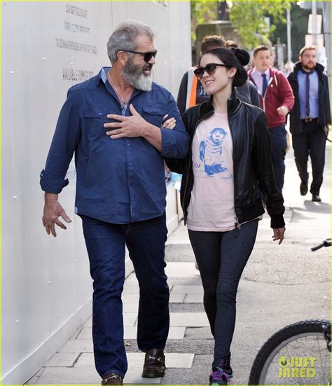 Photo: mel gibson and girlfriend rosalind ross take a romantic stroll ...