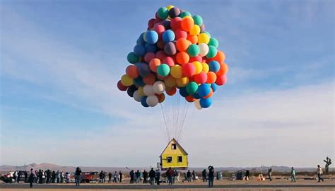 real life version of the balloon floating house from up