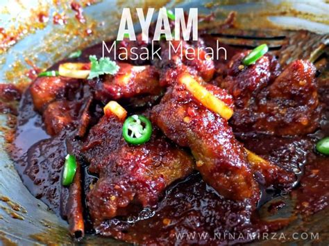 Resipi AYAM MASAK MERAH SEDAP MUDAH - Nina Mirza