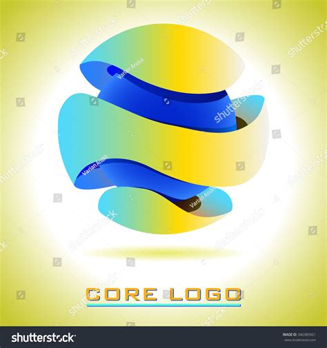 Logo Core Abstract 3d Emblem Vector Stock Vector (Royalty Free) 346385921 | Shutterstock