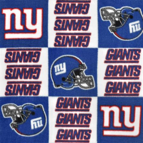 Ny Giants Fleece Fabric