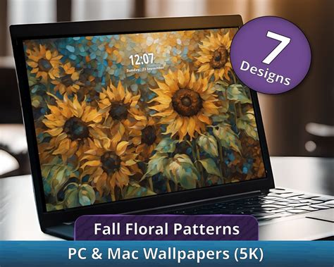 Fall Floral Desktop Wallpapers Autumn Desktop Backgrounds 5K Full HD 16 ...