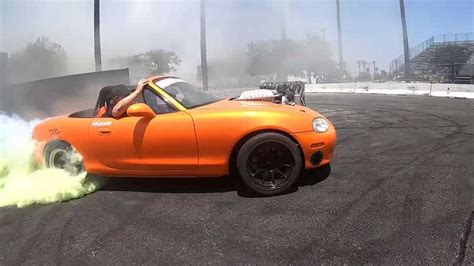 Hellcat-Swapped Mazda Miata Is Back To Rip Burnouts In 6th Gear