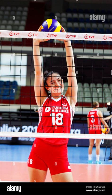 13-08-2021 Istanbul-Turkey: Turkey Volleyball Women's National Team Player Zehra Güneş Stock ...