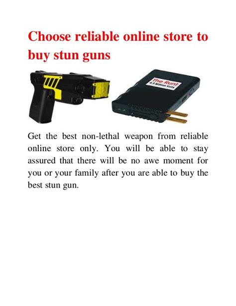 An affordable stun gun guide