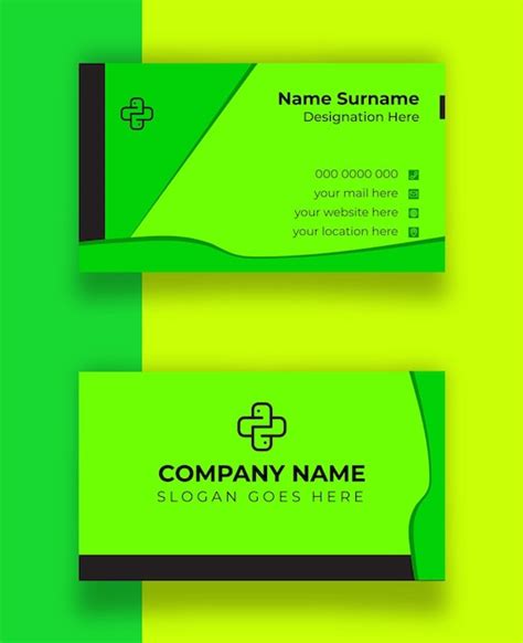 Premium Vector | Corporate business card design