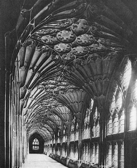 Gloucester Cathedral, Cloister - fan vaulting | Fan vault, Cathedral architecture, Gloucester ...