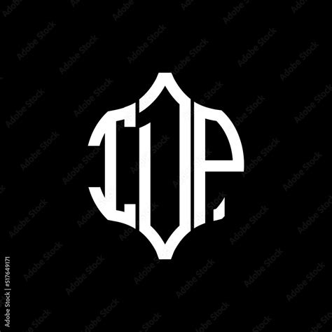 IDP letter logo. IDP best black background vector image. IDP Monogram logo design for ...