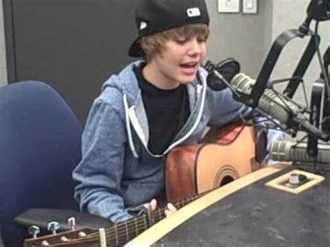 Justin Bieber "One Time" acoustic - YouTube