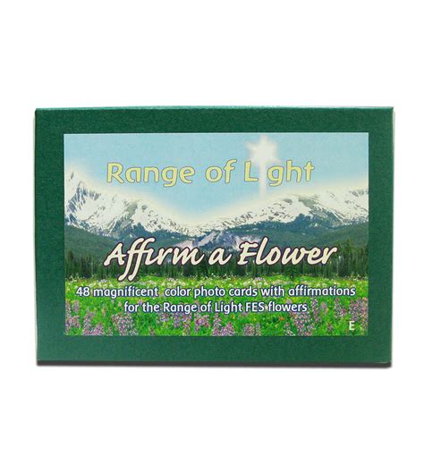 Affirm a Flower - Range of Light | Flower Essence Services