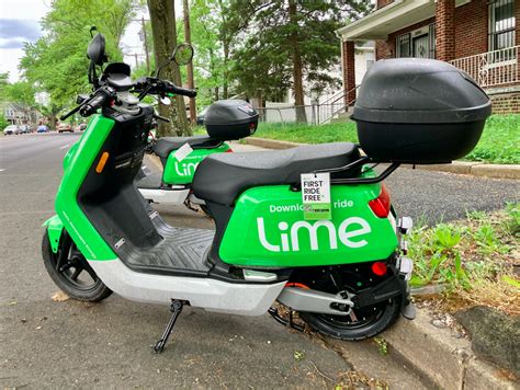 Electric Moped Rentals Designed by Lime Debut on Route 1