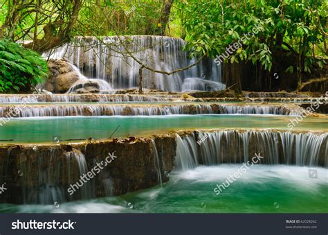 Kuang Si Waterfall, Luang Prabang, Laos Stock Photo 62028262 : Shutterstock