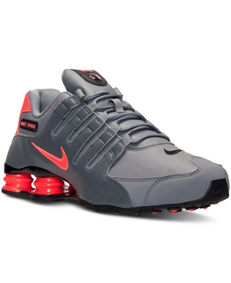 Lyst - Nike Men's Shox Nz Running Sneakers From Finish Line in White ...