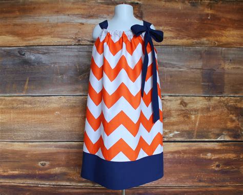 Orange & Navy Dress Newborn baby toddler child infant Easter | Etsy