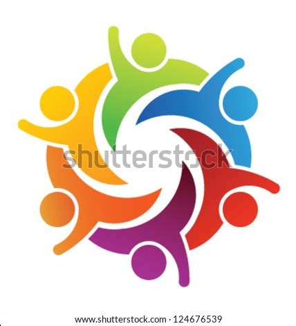 Vector Teamwork Hi 5 Stock Vector 107205548 - Shutterstock