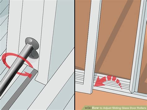 3 Ways to Adjust Sliding Glass Door Rollers - wikiHow