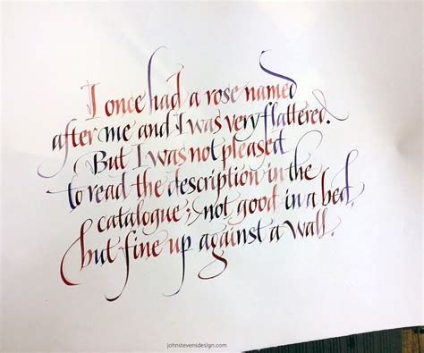 Calligraphy artworks on paper using ink, pens or brushes, by hand.