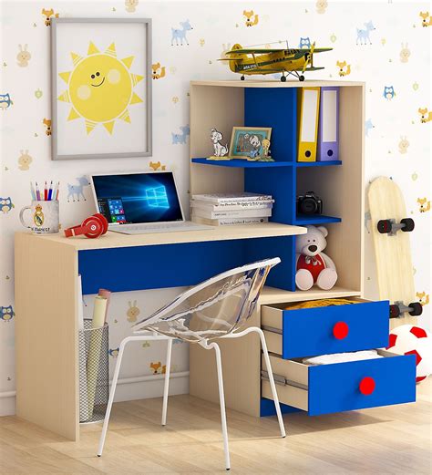 Buy Champion Study Table in Blue Colour - CasaCraft By Pepperfry Online - Kids Study Tables ...