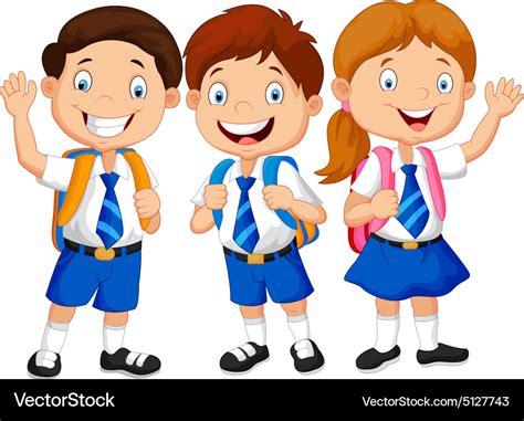 School children Royalty Free Vector Image - VectorStock