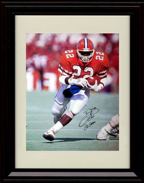 Framed Emmitt Smith Autograph Promo Print Florida Gators | Etsy