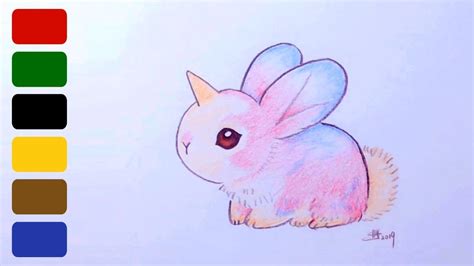 How to Draw a Cute Bunny - Bunnycorn - YouTube