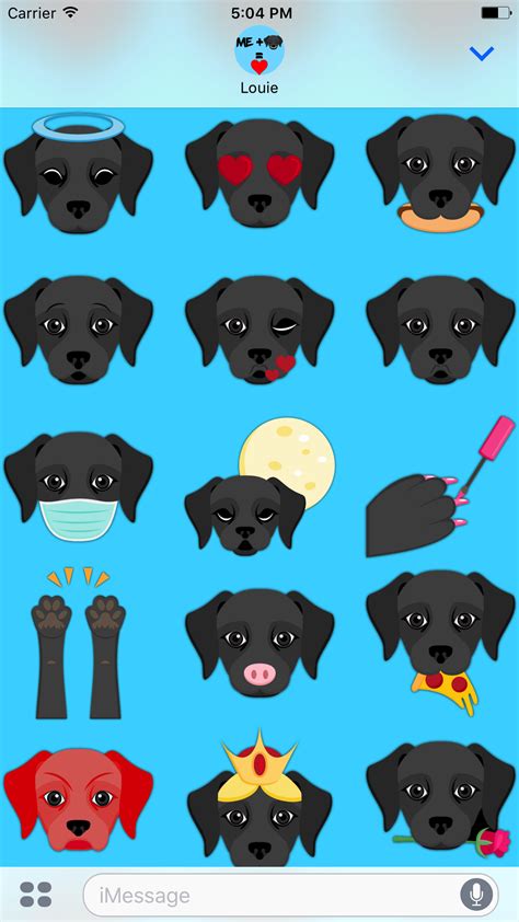 New look waiting approval for Black Labrador Retriever Emoji Stickers for iMessage. # ...