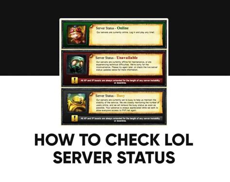 How to Check League of Legends LoL Server Status is Down?