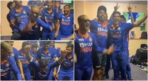 Team India’s ‘Kaala Chashma’ dressing room celebrations after series ...