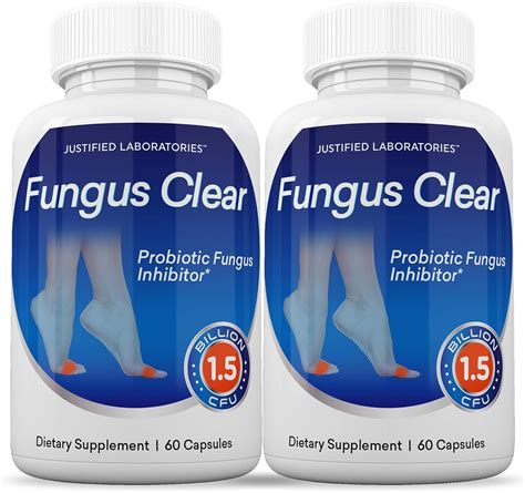 Amazon.com: (2 Pack) Fungus Clear Pills 1.5 Billion CFU Probiotic Supports Strong Healthy ...