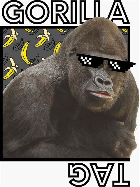 "Gorilla Tag The Original Gorilla" Sticker for Sale by Humorflix ...