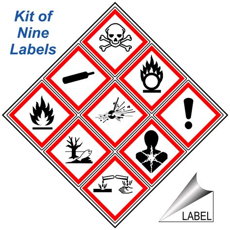 GHS Label Kit Label GHS-LABEL-SYM-KIT Chemical