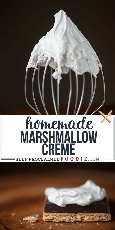 HOMEMADE MARSHMALLOW CREME in 2020 | Homemade marshmallows, Marshmallow creme, Recipes with ...