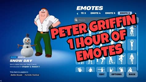 PETER GRIFFIN EMOTES 1 HOUR! - YouTube