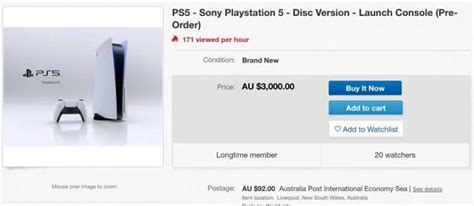 Scalpers selling pre-ordered PS5 for more than double the retail price ...