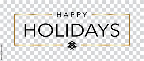 Happy Holidays Logo Stock Vector | Adobe Stock