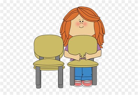 Girl Classroom Chair Stacker Clip Art - Chair Stacker Clipart - Free ...