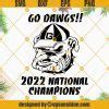 Georgia Bulldogs 2022 National Champions SVG, University Of Georgia SVG, Georgia Football SVG