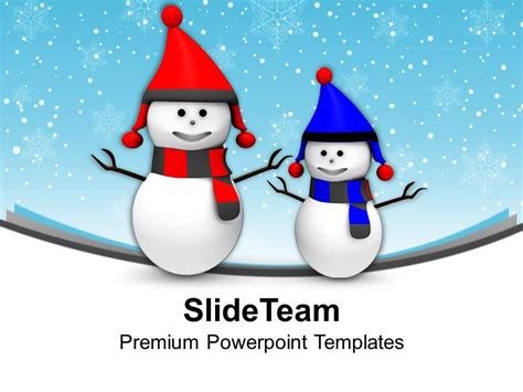 Happy Snowmen Winter Holidays PowerPoint Templates PPT Themes And ...