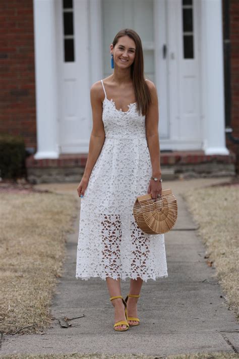 White Lace Midi Dress - For The Love Of Glitter